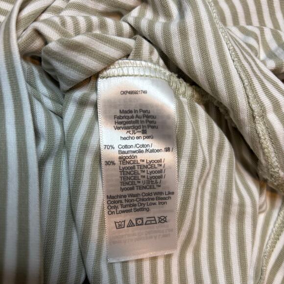 Madewell Dusty Celadon Stripe Side-Cinch Muscle Tee XS NWT - Picture 9 of 9